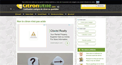 Desktop Screenshot of citronutile.com